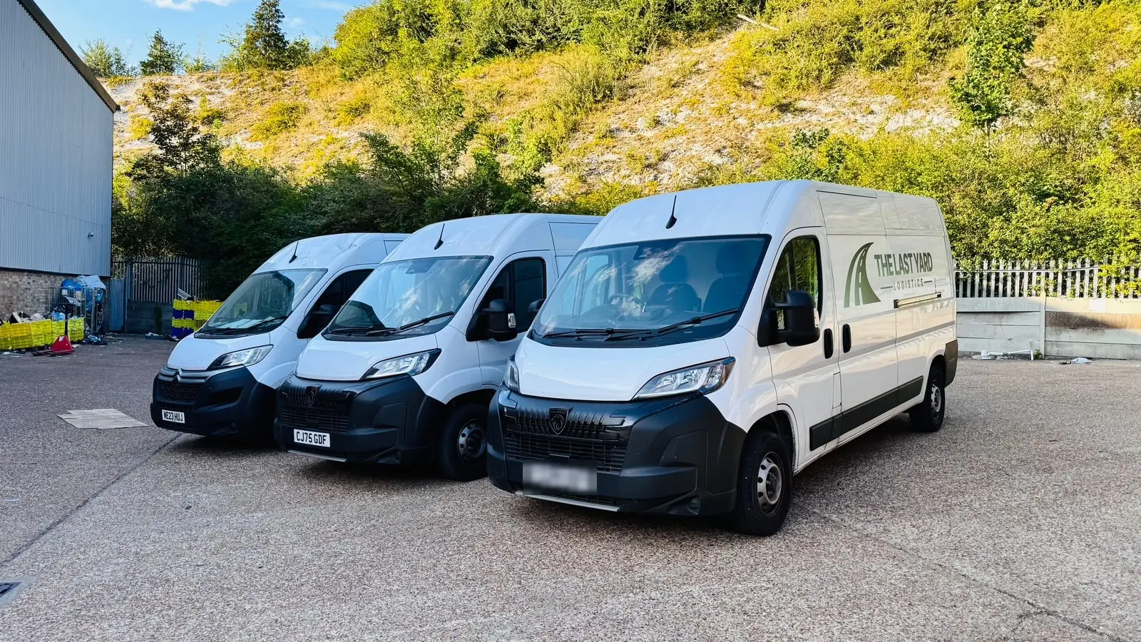 The Last Yard Logistics fleet at the yard